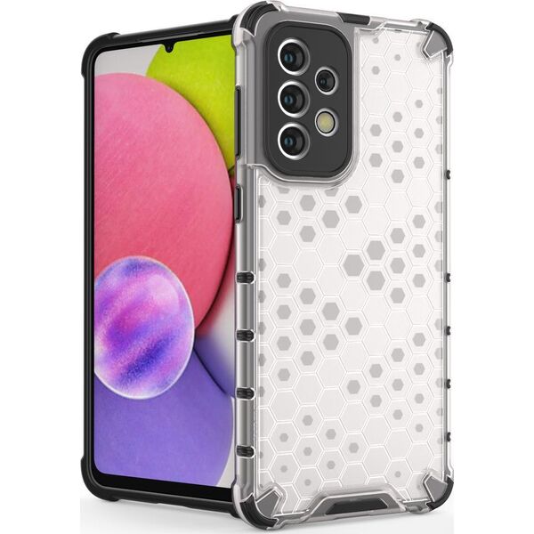Hurtel Honeycomb etui pancerny pokrowiec z żelową ramką Samsung Galaxy A33 5G niebieski 10757737 9145576244760