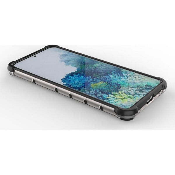 Hurtel Honeycomb etui pancerny pokrowiec z żelową ramką Samsung Galaxy S22 niebieski 10757747 9145576244944
