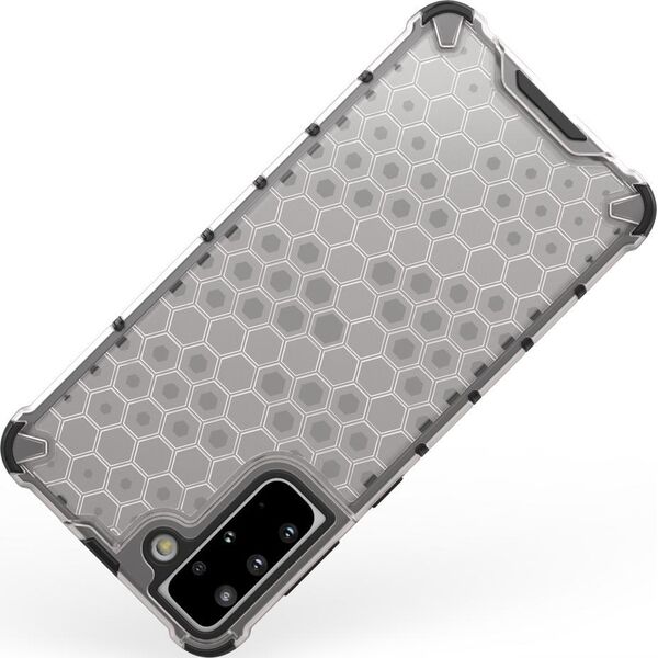 Hurtel Honeycomb etui pancerny pokrowiec z żelową ramką Samsung Galaxy S22 niebieski 10757747 9145576244944
