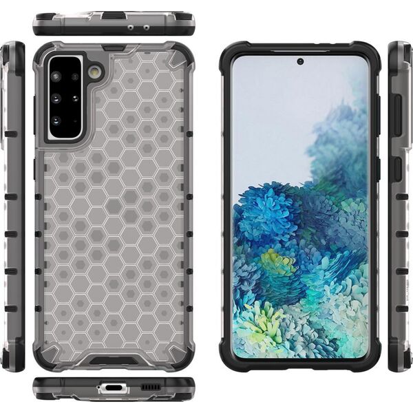 Hurtel Honeycomb etui pancerny pokrowiec z żelową ramką Samsung Galaxy S22 przezroczysty 10757748 9145576244951