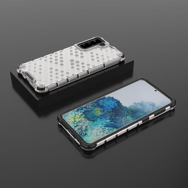 Hurtel Honeycomb etui pancerny pokrowiec z żelową ramką Samsung Galaxy S22 przezroczysty 10757748 9145576244951