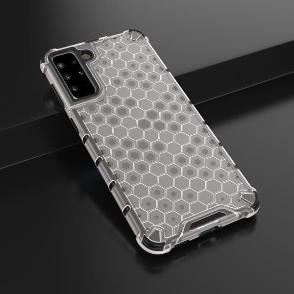 Hurtel Honeycomb etui pancerny pokrowiec z żelową ramką Samsung Galaxy S22 przezroczysty 10757748 9145576244951
