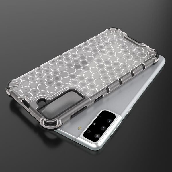 Hurtel Honeycomb etui pancerny pokrowiec z żelową ramką Samsung Galaxy S22+ (S22 Plus) przezroczysty 10757751 9145576244920