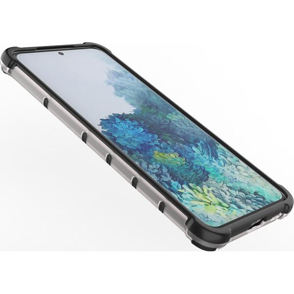 Hurtel Honeycomb etui pancerny pokrowiec z żelową ramką Samsung Galaxy S22+ (S22 Plus) przezroczysty 10757751 9145576244920