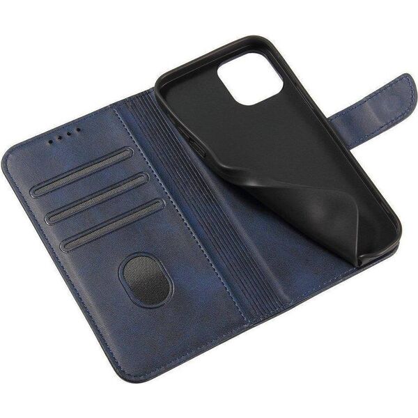 Hurtel Magnet Case elegancki futerał etui pokrowiec z klapką i funkcją podstawki Samsung Galaxy A03s (166,5) niebieski 10757803 9145576246191