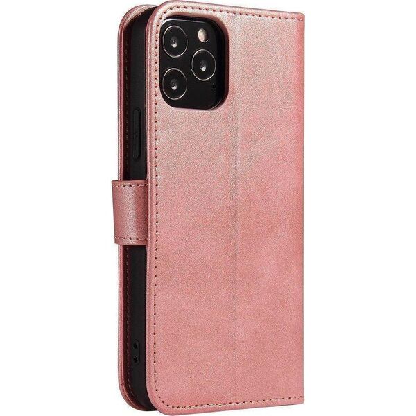 Hurtel Magnet Case elegancki futerał etui pokrowiec z klapką i funkcją podstawki Samsung Galaxy A03s (166,5) różowy 10757804 9145576246207