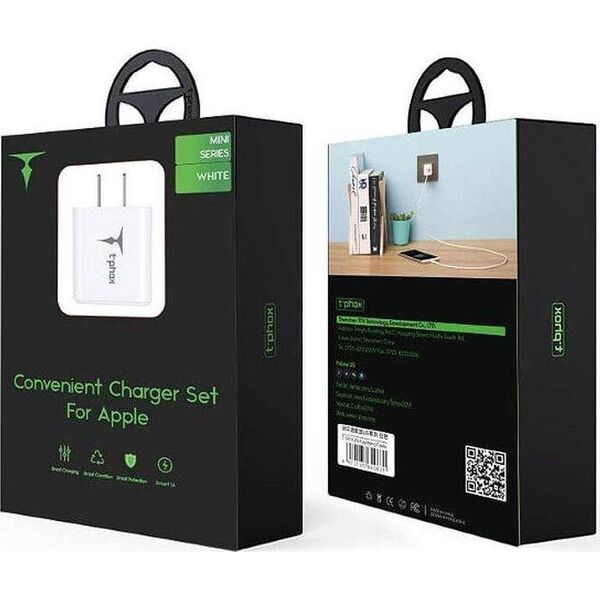 Ładowarka T-Phox Mini-EU 1x USB-A 2.4 A 10758396 6972165640305