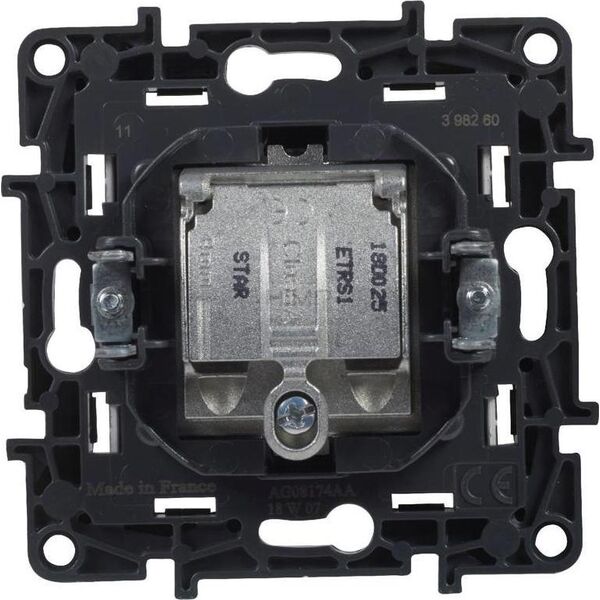Legrand Gniazdo antenowe Legrand Niloe Step 863380 TV-RD-SAT końcowe gwiazda aluminium 10800281 3414971838482