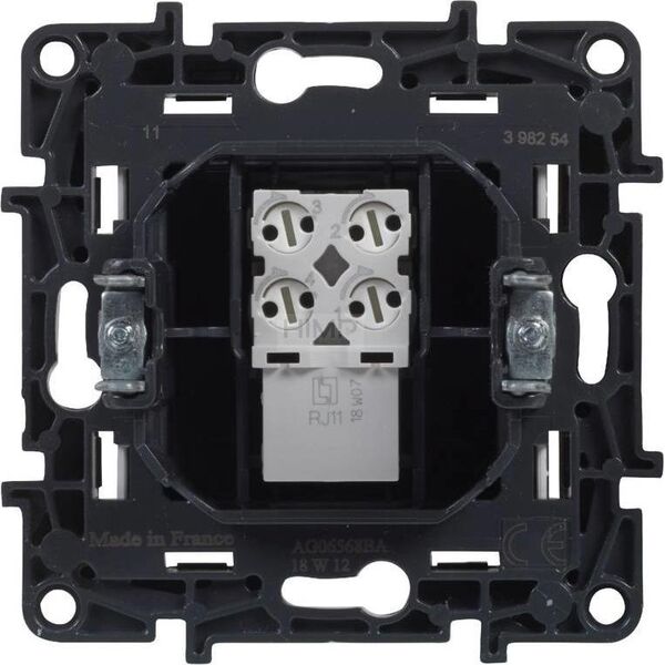 Legrand Gniazdo telefoniczne Legrand Niloe Step 863355 pojedyncze RJ11 aluminium 10802588 3414971837737