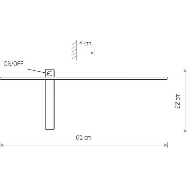 Kinkiet Nowodvorski Nowodvorski Impulse 8115 kinkiet lampa ścienna 1x5W LED czarna 10802821 5903139811590