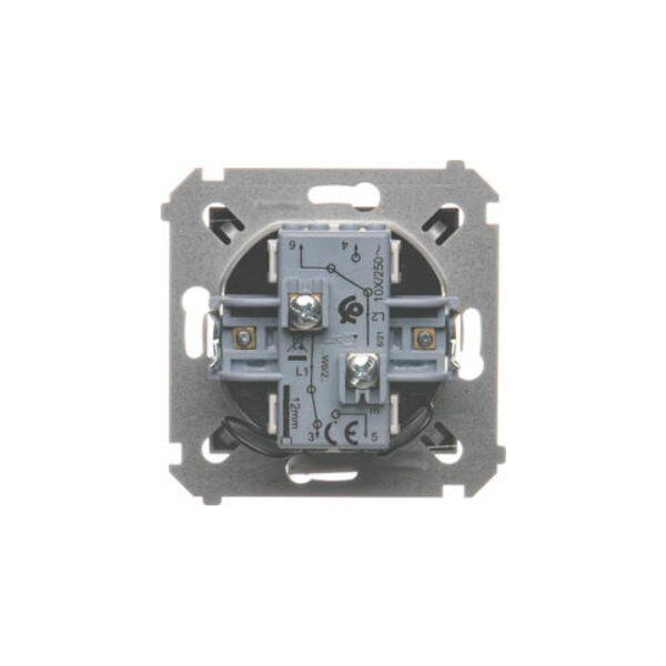 Kontakt-Simon Łącznik schodowy Kontakt-Simon Simon 54 DW6/2L.01/X/48 podwójny z podświetleniem bez piktogramu moduł 10AX 250V~ zaciski śrubowe antracyt 10802854 5902787865313