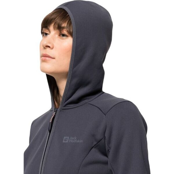 Jack Wolfskin Bluza damska Baiselberg Hooded Fz W graphite r. M (1710771_1388) 10804400 4064993561722