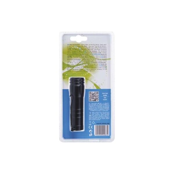 Latarka Emos Latarka LED 3W COB LED (100lm), czarna, zasięg 20m, 3xAAA - P4704 Emos 10863210 8592920040874