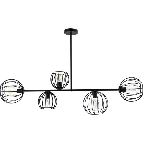 Lampa wisząca Sigma Sufitowa lampa loftowa Madam 32368 metalowy zwis nad łóżko czarny 10899929 5907554419461