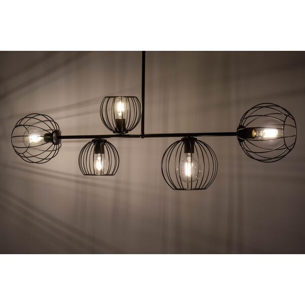 Lampa wisząca Sigma Sufitowa lampa loftowa Madam 32368 metalowy zwis nad łóżko czarny 10899929 5907554419461