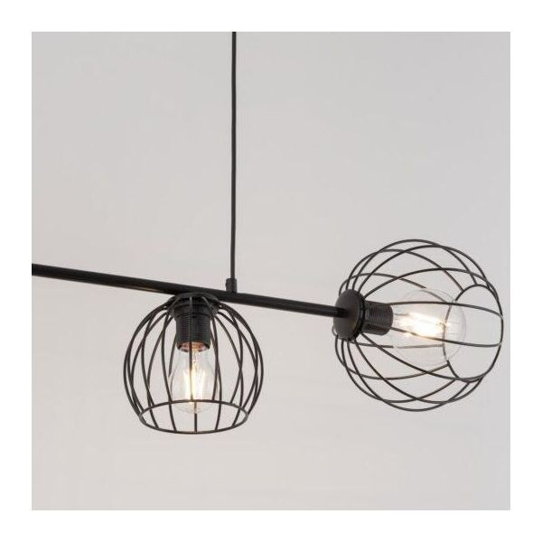 Lampa wisząca Sigma Zwis na listwie Madam 32370 czarna lampa wisząca metalowe pręty 10899933 5907554419485