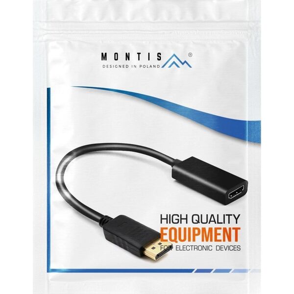 Adapter AV Montis Adapter DisplayPort v1.4–HDMI v2.0 MT068 Montis 20cm 10916632 5901811404399