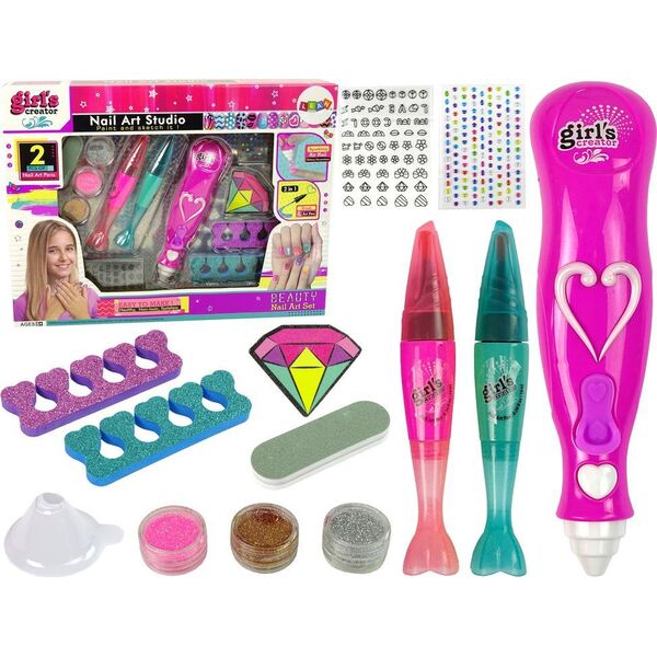 Lean Sport Zestaw Do Malowania Paznokci Pisaki Brokaty Diamenciki 11089591 5904665993415