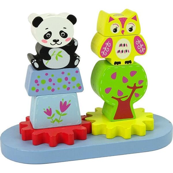 Lean Sport Drewniane Zwierzątka Sorter Sowa Panda Koła Zębate 11089751 5904665990117