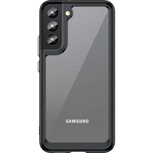 Hurtel Outer Space Case etui do Samsung Galaxy S22+ (S22 Plus) sztywny pokrowiec z żelową ramką czarny 11101108 9145576248713