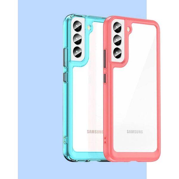 Hurtel Outer Space Case etui do Samsung Galaxy S22+ (S22 Plus) sztywny pokrowiec z żelową ramką niebieski 11101110 9145576248720