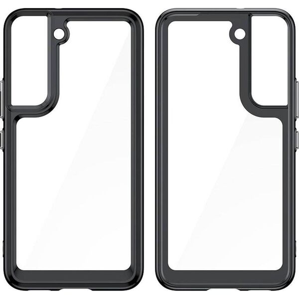 Hurtel Outer Space Case etui do Samsung Galaxy S22+ (S22 Plus) sztywny pokrowiec z żelową ramką przezroczysty 11101111 9145576248751