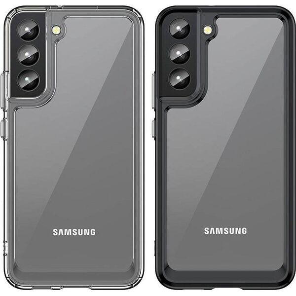 Hurtel Outer Space Case etui do Samsung Galaxy S22+ (S22 Plus) sztywny pokrowiec z żelową ramką przezroczysty 11101111 9145576248751