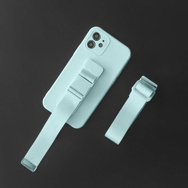 Hurtel Rope Case silikonowe etui ze smyczą torebka smycz pasek do Xiaomi Redmi 10 różowy 11101205 9145576246542