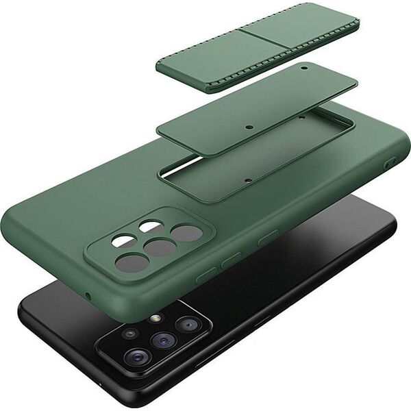 Wozinsky Wozinsky Kickstand Case silikonowe etui z podstawką etui Samsung Galaxy A73 granatowe 11101231 9145576247761