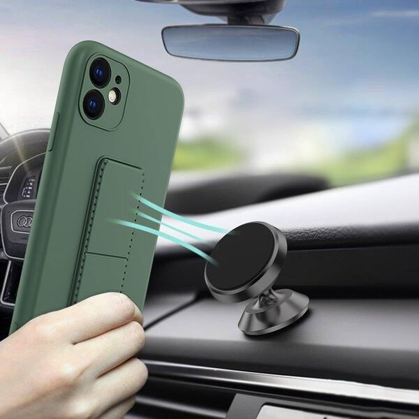 Wozinsky Wozinsky Kickstand Case silikonowe etui z podstawką etui Samsung Galaxy S22+ granatowe 11101248 9145576247648