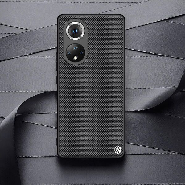 Nillkin Nillkin Textured Case wytrzymałe wzmocnione etui z żelową ramką i nylonem na tyle Honor 50 Pro czarny 11114225 6902048222311