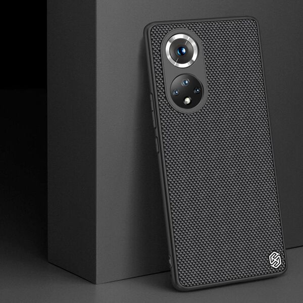 Nillkin Nillkin Textured Case wytrzymałe wzmocnione etui z żelową ramką i nylonem na tyle Honor 50 Pro czarny 11114225 6902048222311