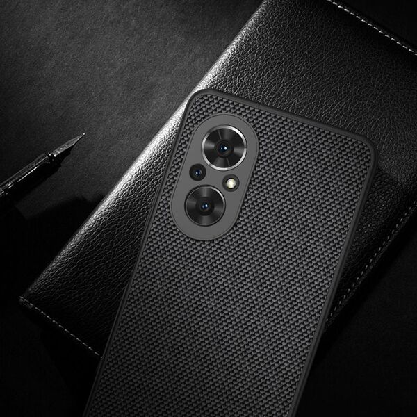 Nillkin Nillkin Textured Case wytrzymałe wzmocnione etui z żelową ramką i nylonem na tyle Honor 50 SE czarny 11114231 6902048222328