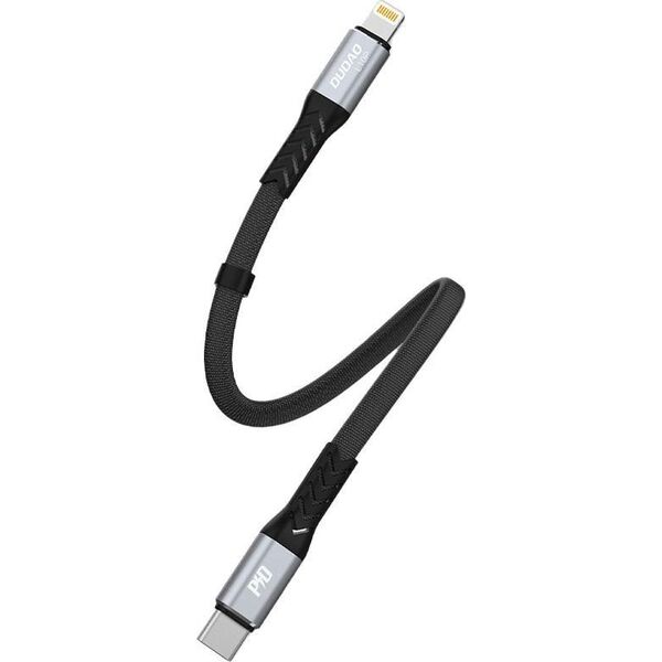Kabel USB Dudao USB-C - Lightning Czarny (DDA204) 11114298 6973687243852