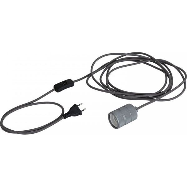 Lampa wisząca Paulmann Lampa wisząca z wyłącznikiem Neordic Tilla max.20W E27 szary-aluminium 230V 11221323 4000870784372