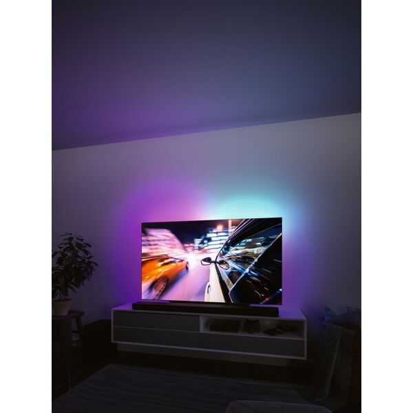Taśma LED Paulmann Zestaw taśma LED TV 75cali  USB + pilot Dynamic Rainbow RGB 5W 5V czarny 11221330 4000870788820