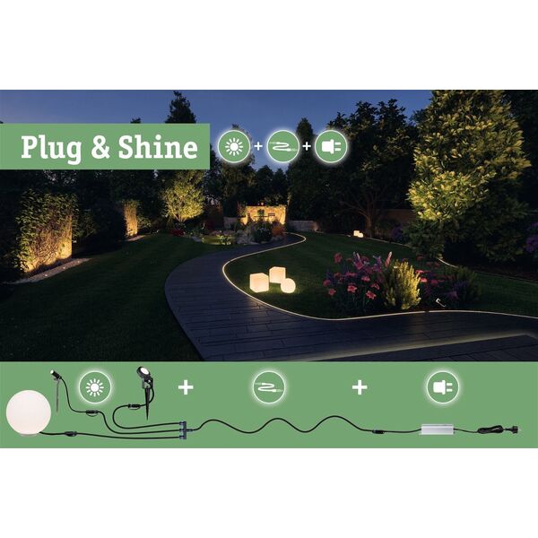 Paulmann Czujnik zmierzhu Outdoor Plug+ Shine  IP67 24V max 150W 11221342 4000870945872