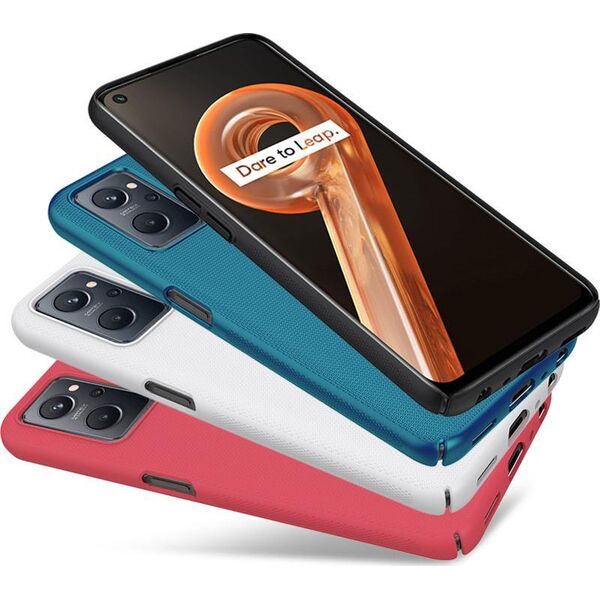 Nillkin Nillkin Super Frosted Shield Etui + Podstawka Realme 9I Czarny 11229606 6902048242999
