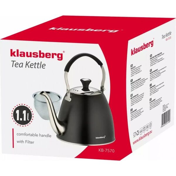KingHoff CZAJNIK ZAPARZACZ Z SITKIEM KLAUSBERG 1.1L KB-7570 11232195 5908287275706