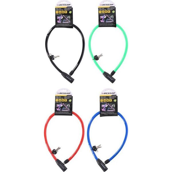 Dunlop Linka , zapięcie antykradzieżowe do roweru (zielony) 11232302 5904501201377