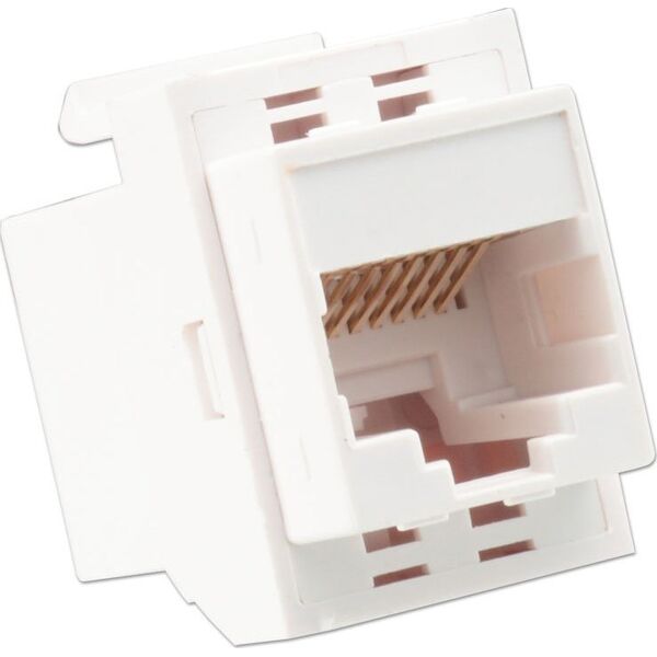 Lindy Lindy 60743 Gniazdo Keystone (łącznik modułowy) CAT6 RJ45, biały 11237743 4002888607438