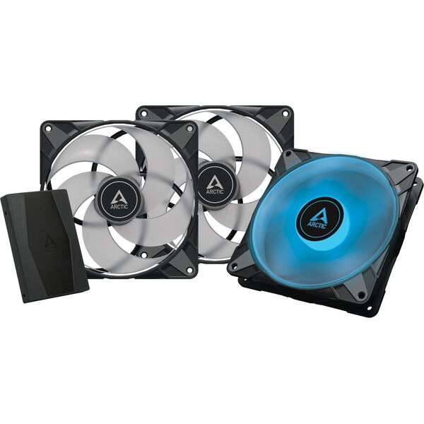 Wentylator Arctic P14 PWM PST RGB 0dB 3-pack + Hub (ACFAN00256A) 11237975 4895213703499