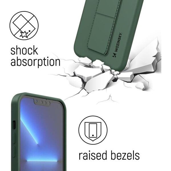 Wozinsky Wozinsky Kickstand Case Silikonowe Etui Samsung Galaxy S22+ Różowy 11243996 9145576247662