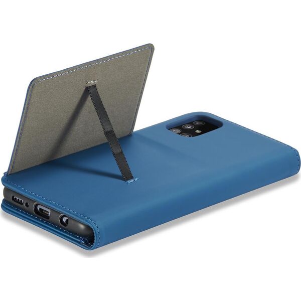 Hurtel Magnet Card Case etui do Xiaomi Redmi Note 11 Pro pokrowiec portfel na karty kartę podstawka niebieski 11255716 9145576251232