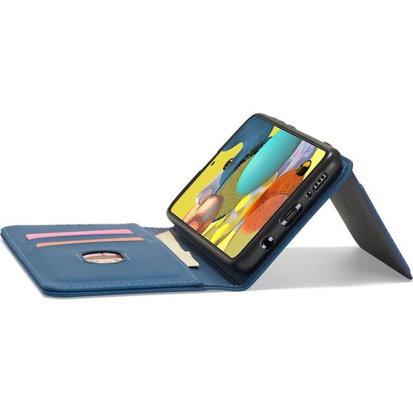 Hurtel Magnet Card Case etui do Xiaomi Redmi Note 11 Pro pokrowiec portfel na karty kartę podstawka niebieski 11255716 9145576251232