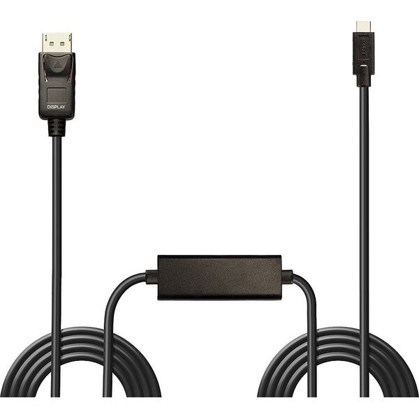 Kabel USB Lindy USB-C - DisplayPort 5 m Czarny (43305) 11260497 4002888433051