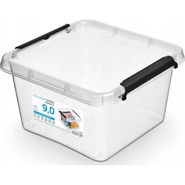 Moxom Pojemnik do przechowywania MOXOM Simple Box, 9l, (290 x 290 x 165mm), transparentny 11262412 5902541138202