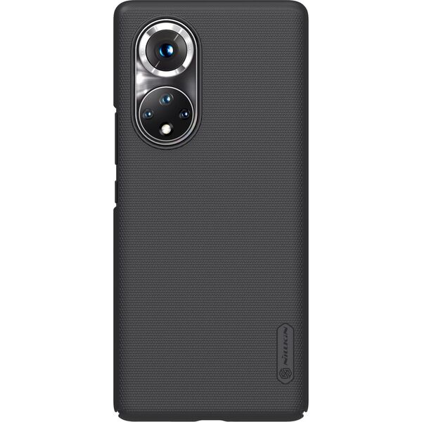 Nillkin Nillkin Super Frosted Shield Etui + Podstawka Honor 50 Pro Czarny 11264133 6902048222113