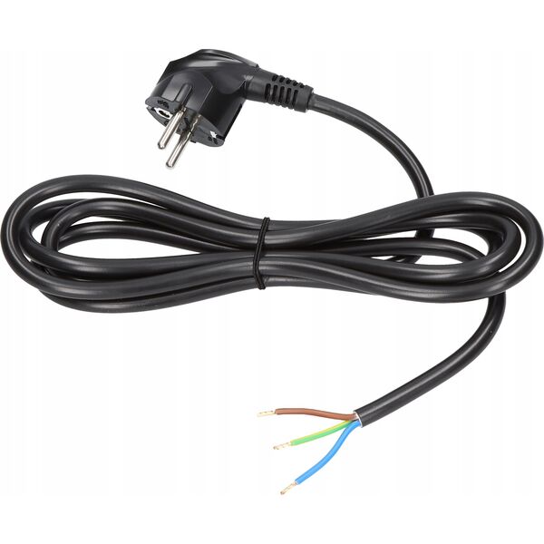 Plastrol Przewód przyłączeniowy Plast-Rol W-97174 5m 3x1mm wtyczka nierozbieralna 16A UNI-SCHUCKO czarny 11266693 5902273401810