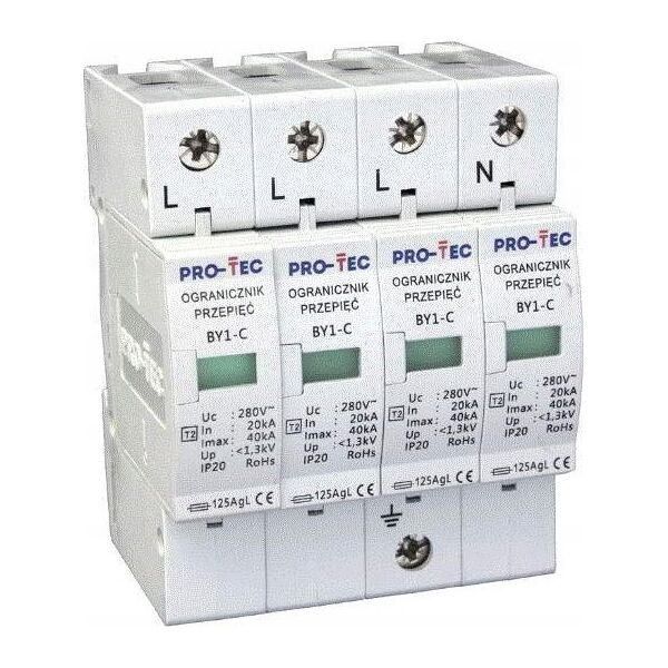 Protec Ogranicznik przepięć warystorowy klasy C ( II ) -BY1-C/4 3221040 11267395 5906742652277